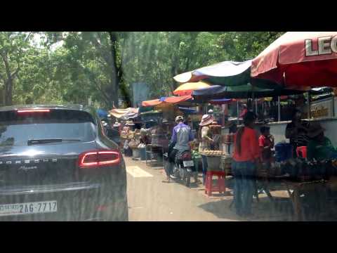 Family Trip On Weekend, Street Food Selling At Oudong Resort, Cambodian Street Food