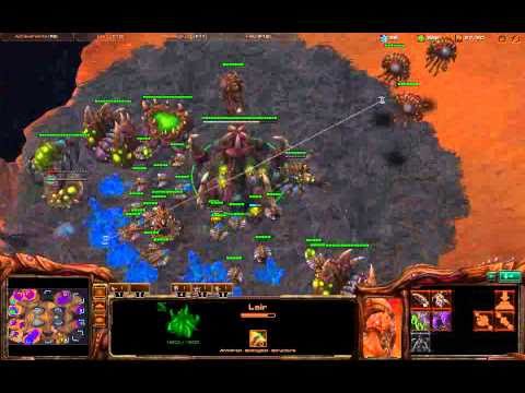 0001 SC2 Zerg FPVOD 4v4 Sand Canyon ZZZP vs ZZZT 1/1