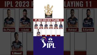 IPL 2023 RCB Best Playing 11 || IPL 2023 RCB Confirm Squad || Cricket Comparison