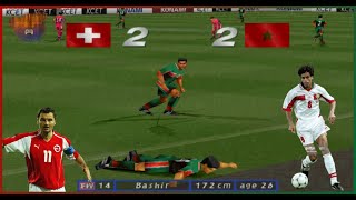 ⚽️ ISS Pro Evolution (PS1) - Morocco 🇲🇦 vs Switzerland 🇨🇭: Penalty Shootout on Fire! 🔥