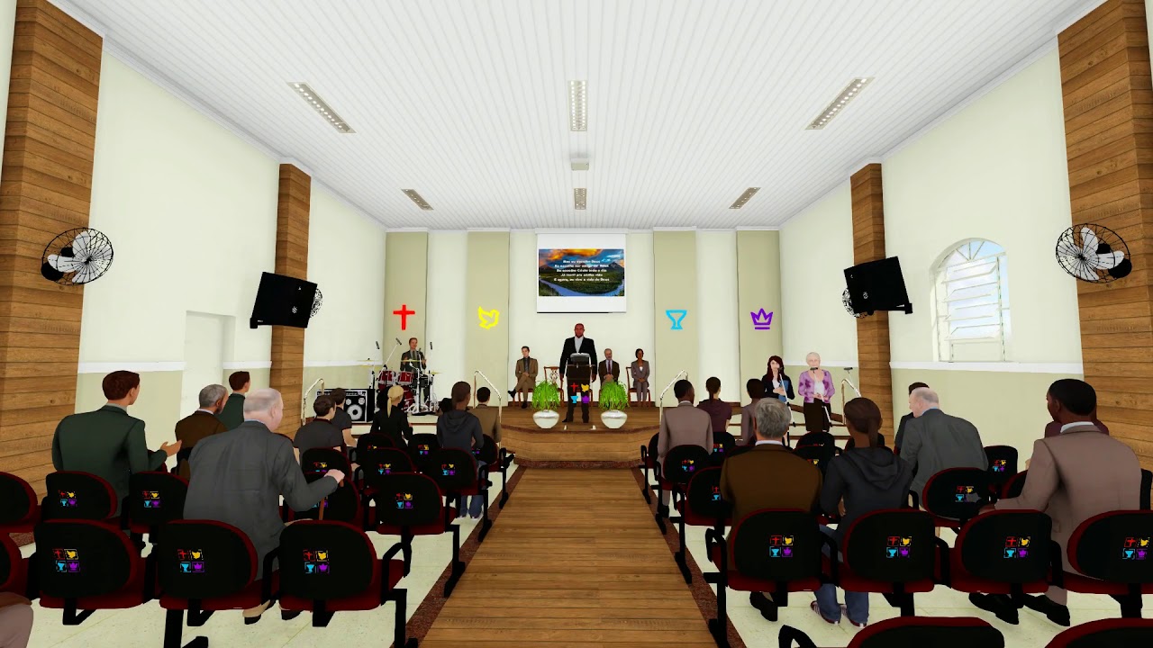 Criar arquitetura - Projeto altar Igreja quadrangular