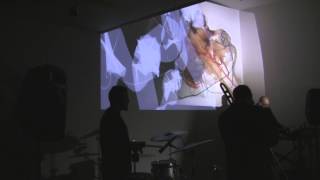 11/30/12: Live electronics, painting projection, trombone, percussion - Firehouse Space, Brooklyn