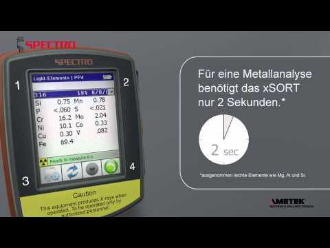 SPECTRO xSORT RFA Handspektrometer - für schnelle und genaue vor-Ort Elementanalytik