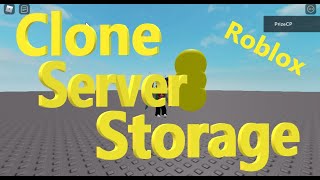 Server Storage and Clone() function | Roblox Studio Tutorial