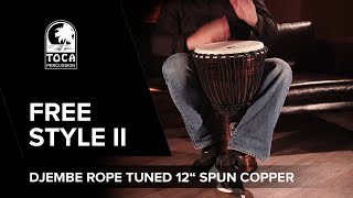Video thumbnail for TOCA "Freestyle II" Djembe Rope Tuned 12" Spun Copper  - Sound "Spirits" (SOUND DEMO) by GEWA Drums