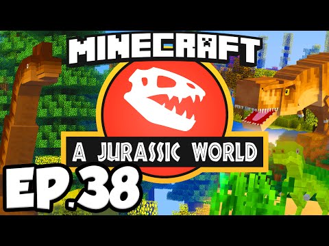 TheWaffleGalaxy - Jurassic World: Minecraft Modded Survival Ep.38 - JURASSIC PARK PREPARATION!!! (Rexxit Modpack)