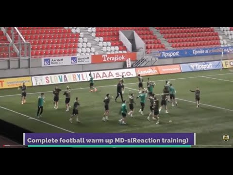 Complete soccer warm up MD-1 (Reaction training)