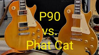 Video thumbnail for Gibson P90 vs Seymour Duncan Phat Cat - neck pickup comparison by mmazar