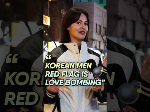 Korean men are red flags #korea #streetinterview #dating