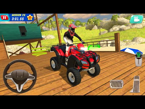 Emergency ATV Quad Bike Driving - Coast Guard Beach Rescue Team - Android Gameplay