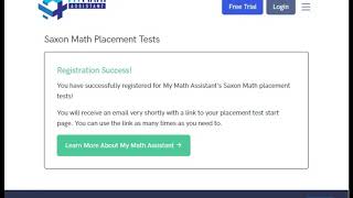 Introduction to Saxon Math Placement Tests on MyMathAssistant.com