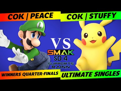 SMAK-SD4 Winners Quarter-Finals - CoK | Peace (Luigi) vs. CoK | Stuffy (Pikachu) - SSBU