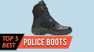 Top 5 Best Police Boots | Eva Midsole, Lightweight, Heavy-Duty, Reinforced Toes | Review 2023