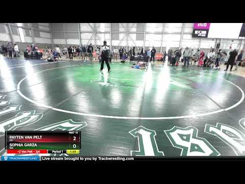 90 Lbs Quarterfinal - Payten Van Pelt, MT Vs Sophia Garza, WA 4599