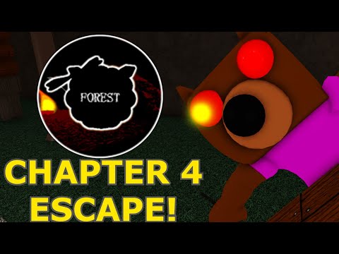 How to ESCAPE CHAPTER 4 - FOREST in PIGGY: UNSTABLE REALITY! - Roblox