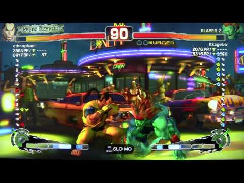 SSF4 AE  ethanpham (DAN) VS Itkage66 (BLANKA) AMERICAN RANKED MATCH 19
