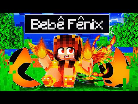 NASCI COMO UMA BEBÊ FÊNIX no Minecraft ◂Miika▸