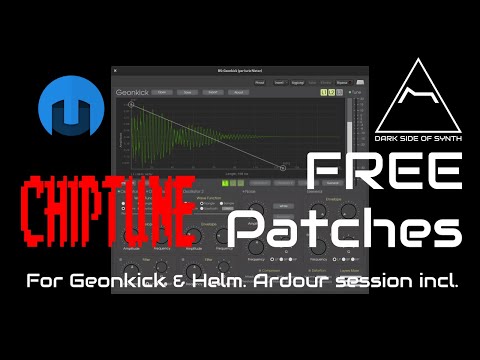 Chiptune: Helm meets Geonkick - Free Synth Patches and Ardour Session Video