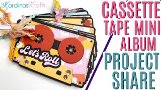 Retro Mini Album Project Share ft a Cassette Tape Mini Album! Retro Scrapbook Ideas