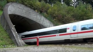 Superfast Trains - Zug am ICE Tunnel von Frankfurt - Köln