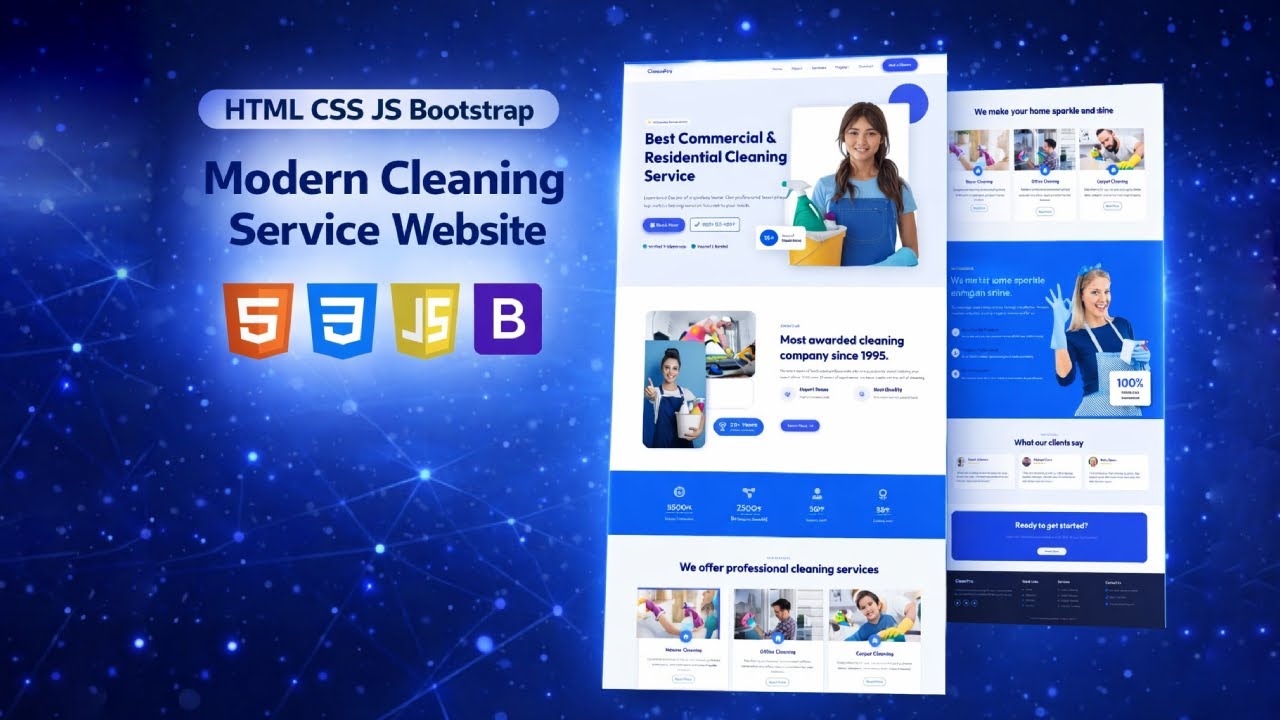 Build Modern Website Using HTML CSS Bootstrap (Step-by-Step)