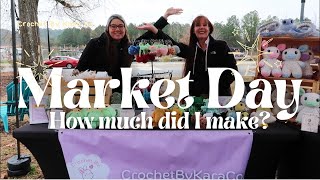 MARKET DAY 🌸 WINTER MARKET ❄️ HOW MUCH DID I MAKE 💸 WAS IT WORTH IT?! 💞