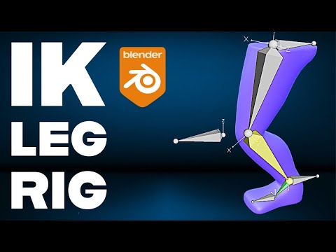 How to Rig a Leg with Inverse Kinematics in Blender | Quick IK Tutorial for Animation