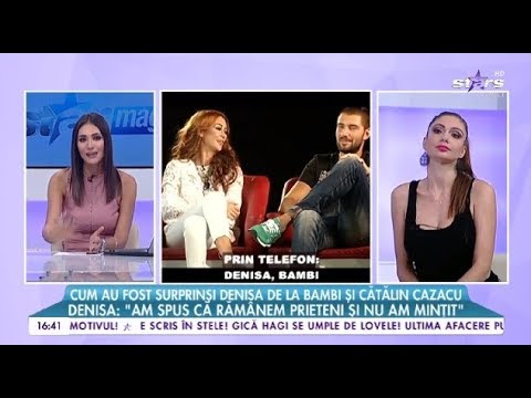 Cum au fost surprinşi Denisa de la Bambi şi Cătălin Cazacu. Denisa: ”Am spus că rămânem prieteni"