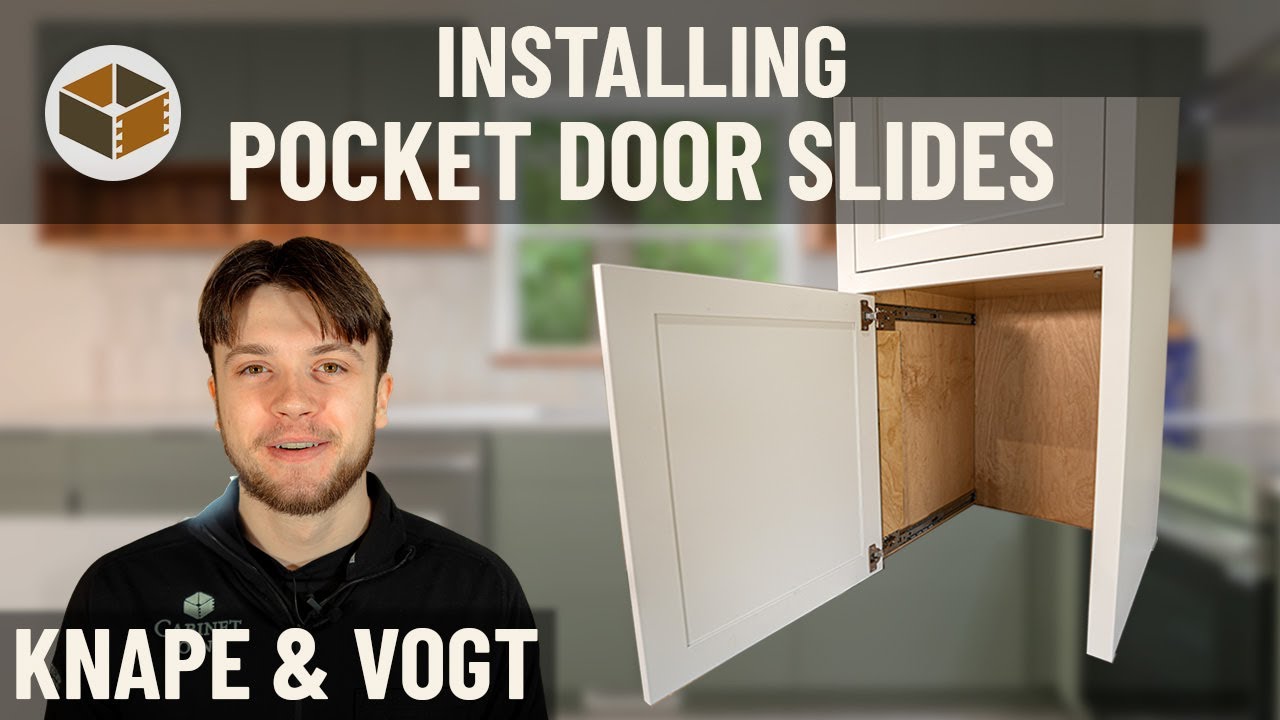 Installing a Side-Opening Pocket Door for Cabinets - Knape & Vogt 8080 Pivot Slides | RTA Assembly