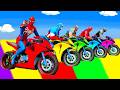 SPIDER MAN Against TUNG TUNG TUNG SAHUR On Motorcycle In RAINBOW SPIDERS BRIDGE GTA MULTIVERSE5