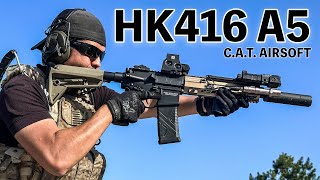 【話題のC.A.T.　HK416A5を実戦レビューしてみた】airsoft　玩具　サバゲー　サバゲ　サバイバルゲーム　レビュー　トイガン　おもちゃ　エアーソフト
