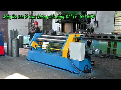 Máy lốc tôn 3 trục không đối xứng W11F-6×1600