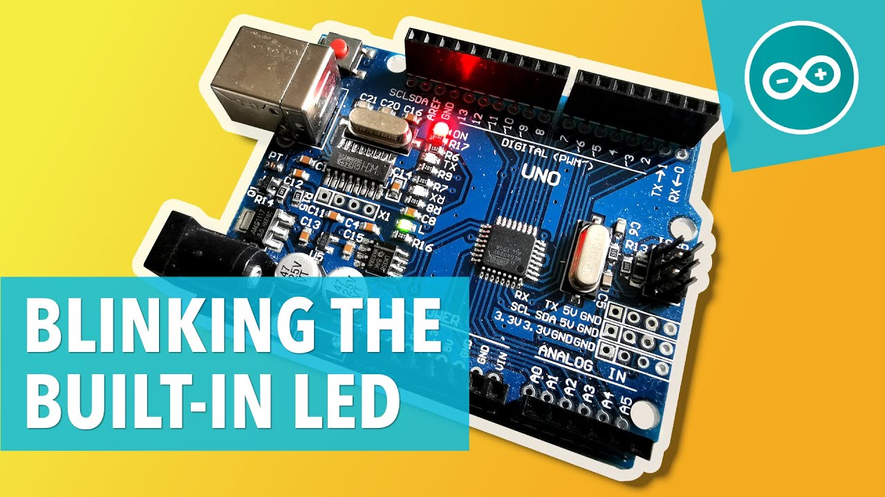 BLINKING THE BUILDIN LED - Arduino tutorial #1