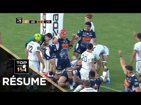 TOP 14 - Résumé Agen-Lyon: 25-15 - J23 - Saison 2018/2019