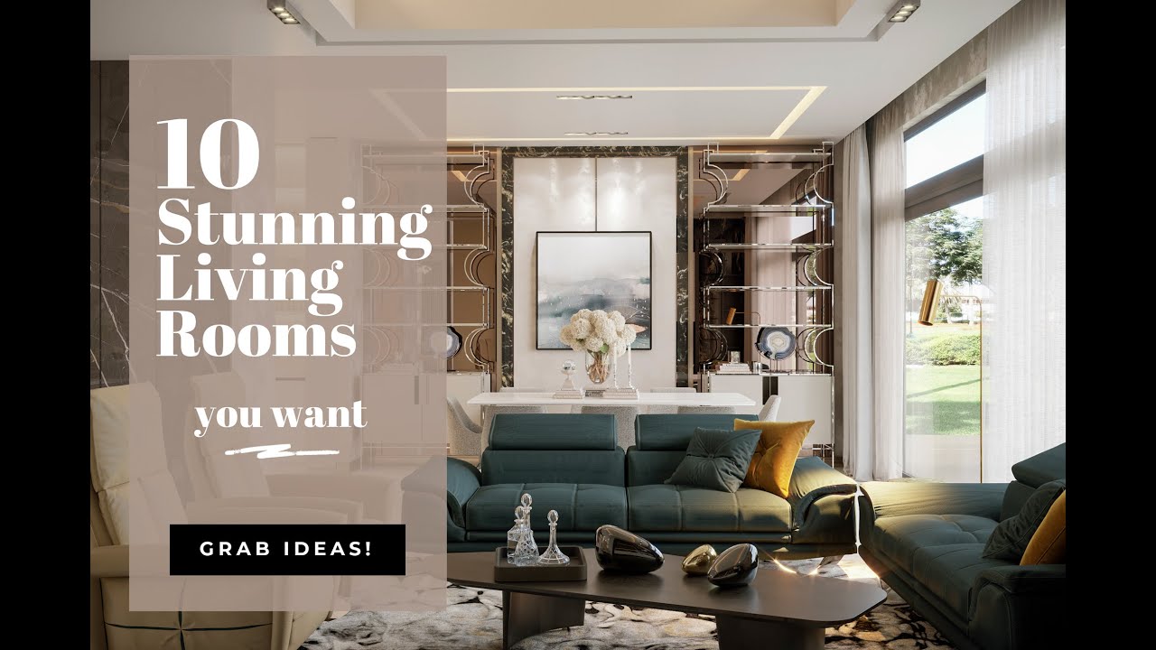 10 Modern living room interior design ideas | Large family sitting room design | Dream living room