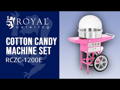 видео - Комплект машина за захарен памук - 52 см - 1 200 W