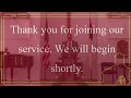 Sunday Evening Service 7/30/23