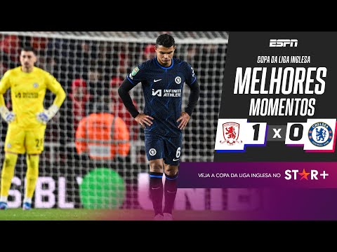 Gols e lances de Middlesbrough x Chelsea