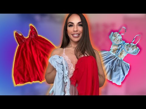 4K TRANSPARENT Dresses TRY ON with Mirror View! Ana Daisy Scott TryOn