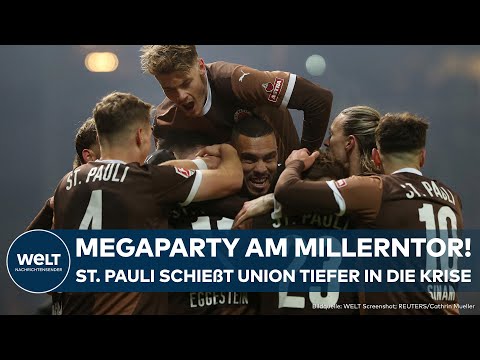 BUNDESLIGA: FC St. Pauli schießt Union Berlin noch tiefer in die Krise! Megaparty am Millerntor