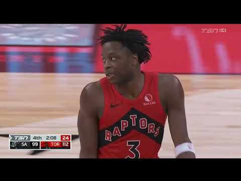 OG Anunoby Comes Out Of Nowhere For A Putback Dunk Over DeRozan!
