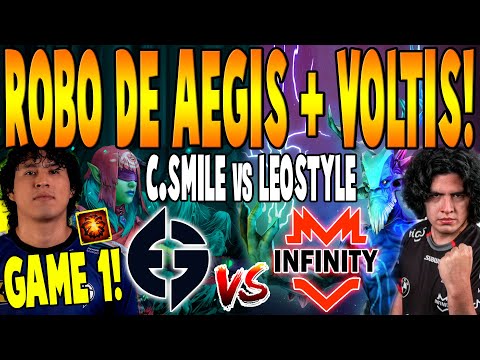 EG vs INFINITY [GAME 1] BO3 - ROBO DE AEGIS + VOLTIS! "C.SMILE vs LEO" - DPC SA TOUR 2 2023 DOTA 2