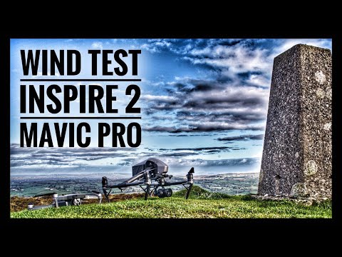 DJI INSPIRE 2 vs MAVIC PRO  | HIGH WIND TEST 2017  | WAS THIS A GOOD IDEA !