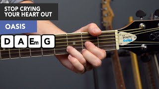 Oasis - STOP CRYING YOUR HEART OUT Guitar Lesson Tutorial - Andy Guitar