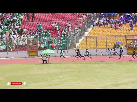 Boys 4x100m heat 2. 43.46sec. Zone 4. Ashanti region Interco 2026.