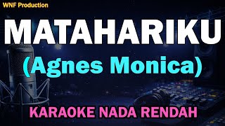 Download lagu (Lower Key) Agnes Monica - Matahariku | Karaoke Nada Rendah mp3