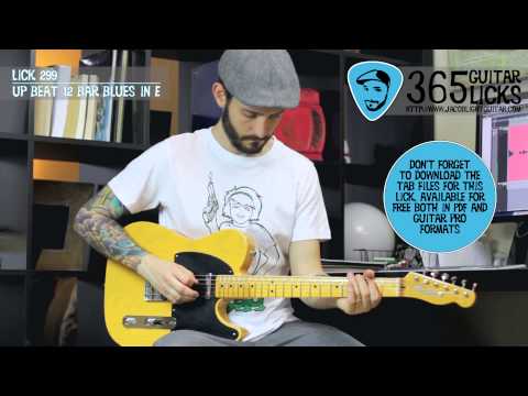 Lick 299/365 - Up Beat 12 Bar Blues in E | 365 Guitar Licks Project