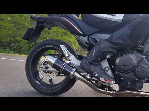 Delkevic 4x1 full system on Honda CB600F PC41 Hornet 2007