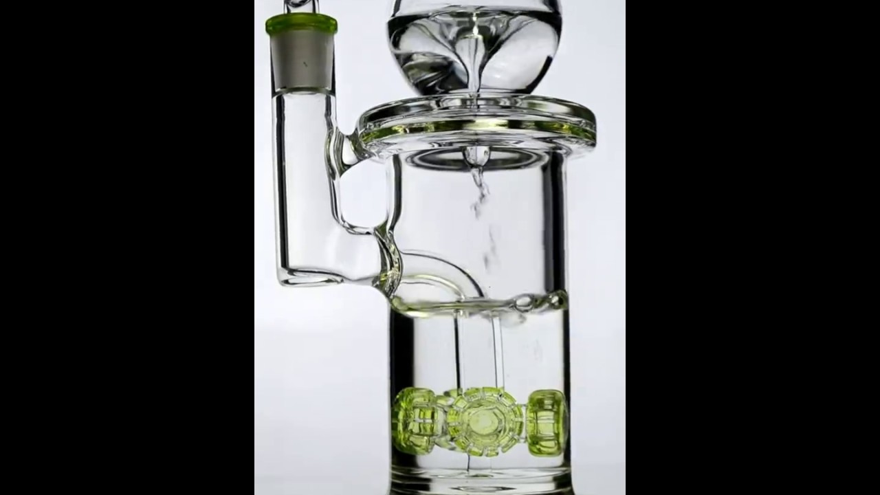 Dripping Wet Quad Perc Recycler (Clear) video thumbnail