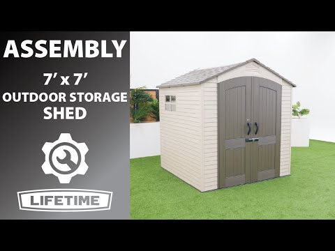 Lifetime 7' x 7' Outdoor Storage Shed | Lifetime Assembly Video